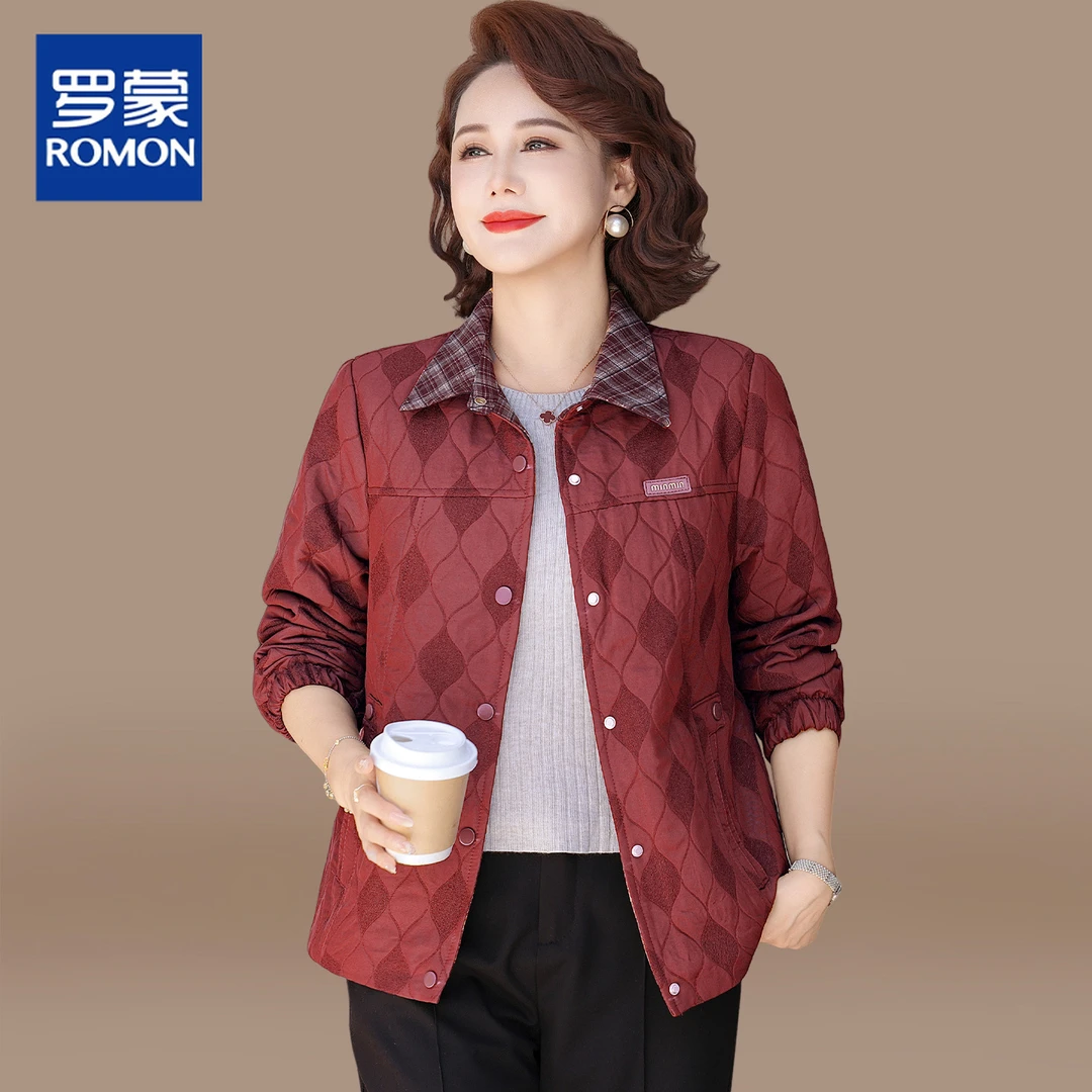 小个子妈妈外套洋气秋装薄风衣2025新款中老年女装春秋端庄上衣服