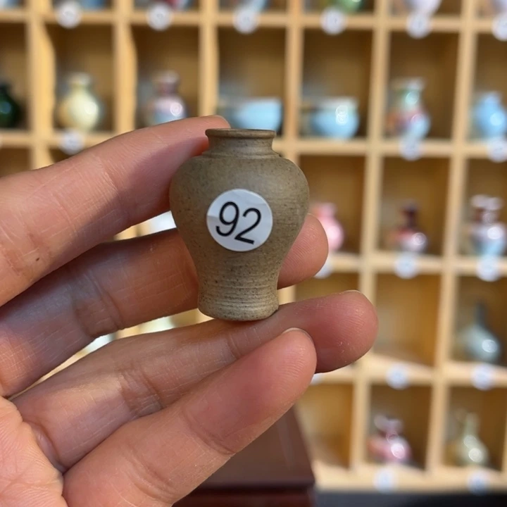 摆件微陶老王迷你花瓶