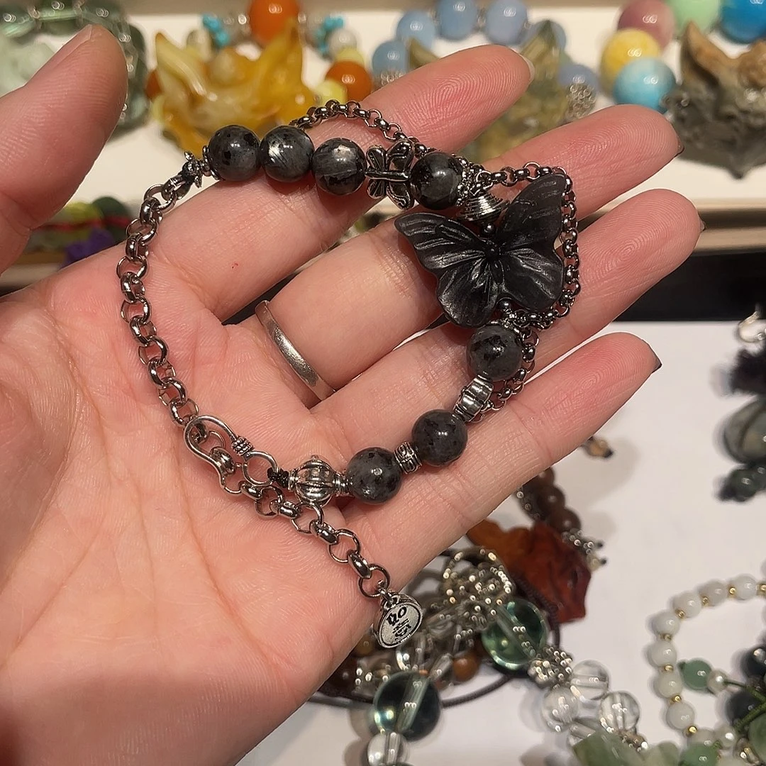 蛇纹石玉合金颈饰