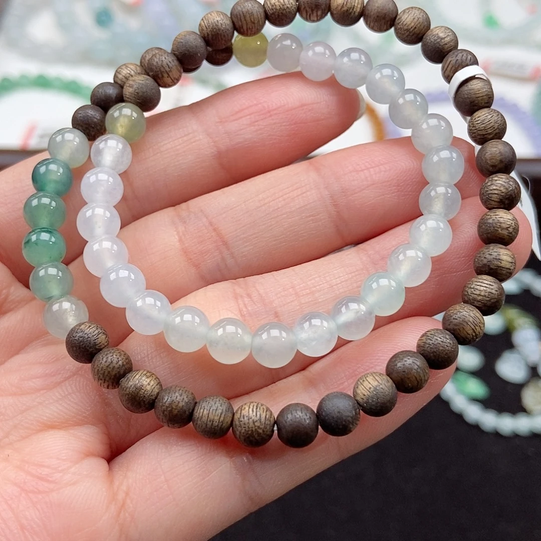 翡翠未镶嵌手串卡6