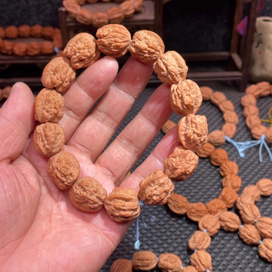 文玩核桃手串 塞级 原生态 嵩山老树蛤蟆头