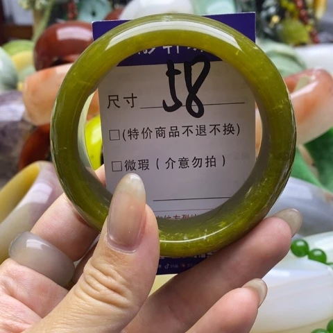 未镶嵌蛇纹石玉手镯