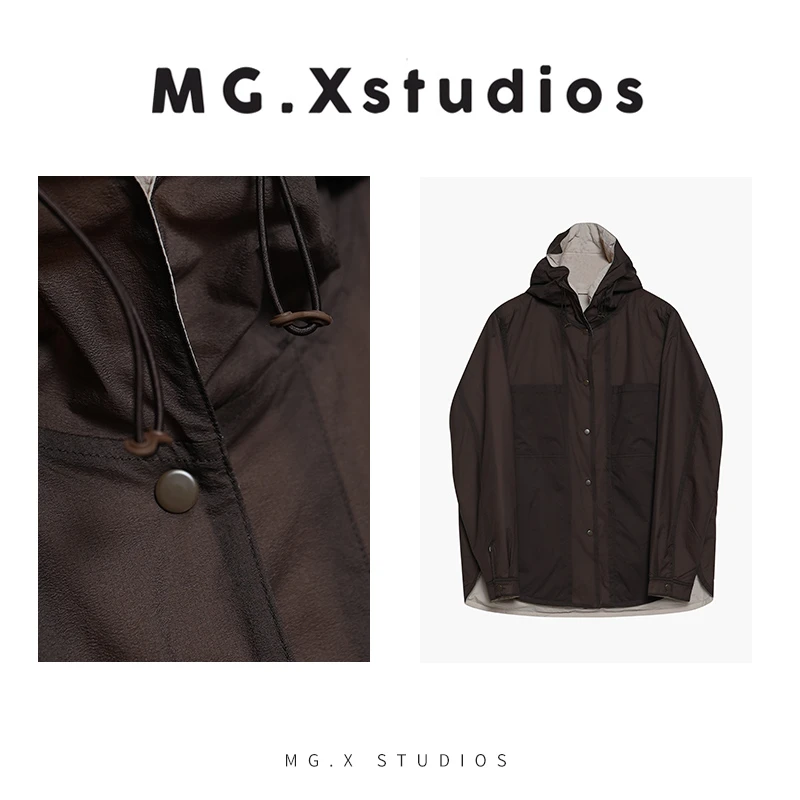 【都市旅人】MGX双面穿轻量连帽棉服日常通勤百搭外套M53A4657W2AA
