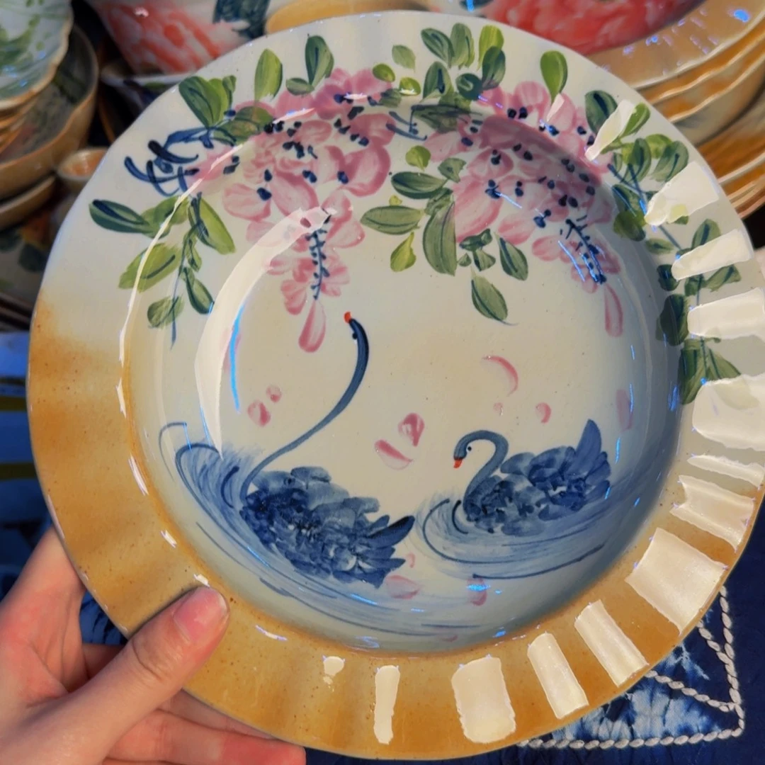 瓷片景德镇陶瓷手工手绘