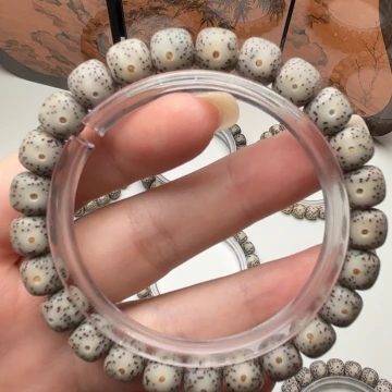 星月菩提手串糯冰双留白