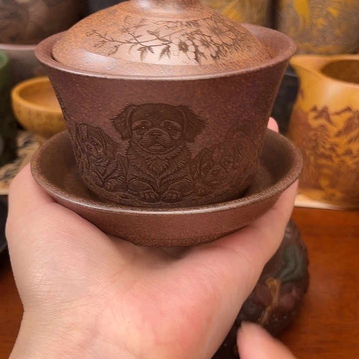 茶杯紫砂宜兴紫砂主人杯