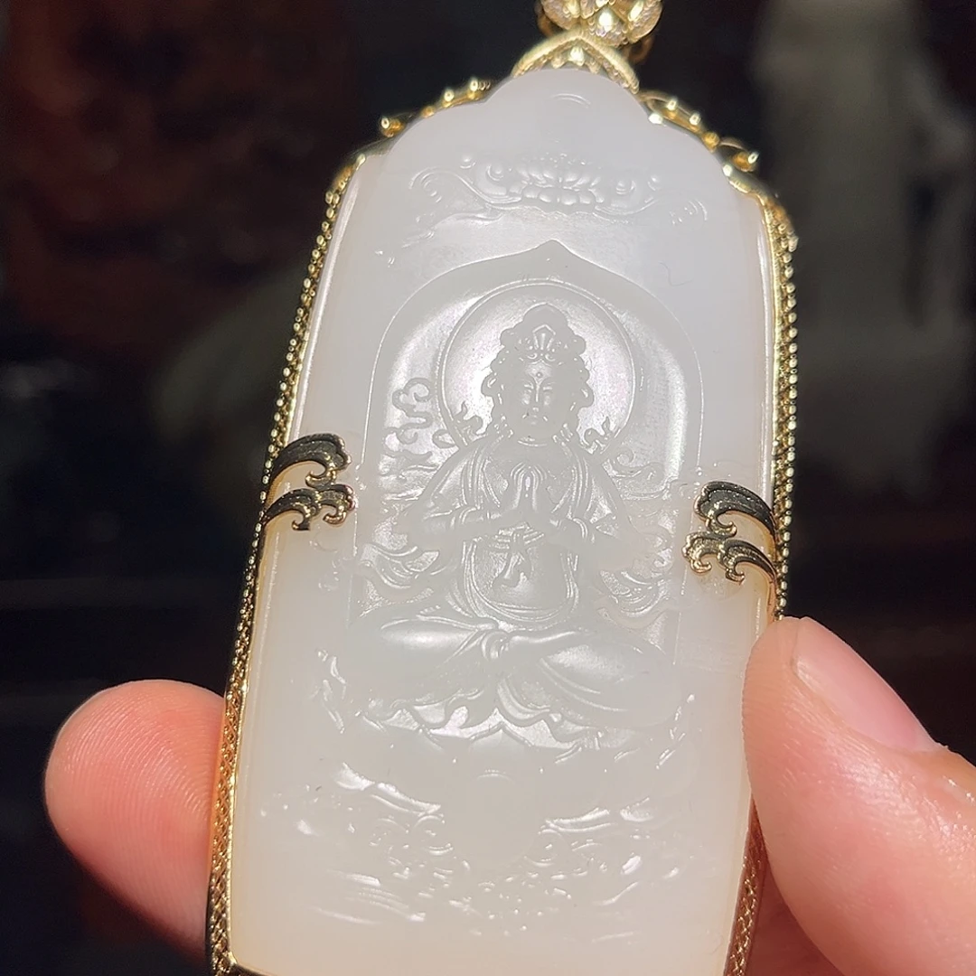 爱***倪和田玉未镶嵌挂件