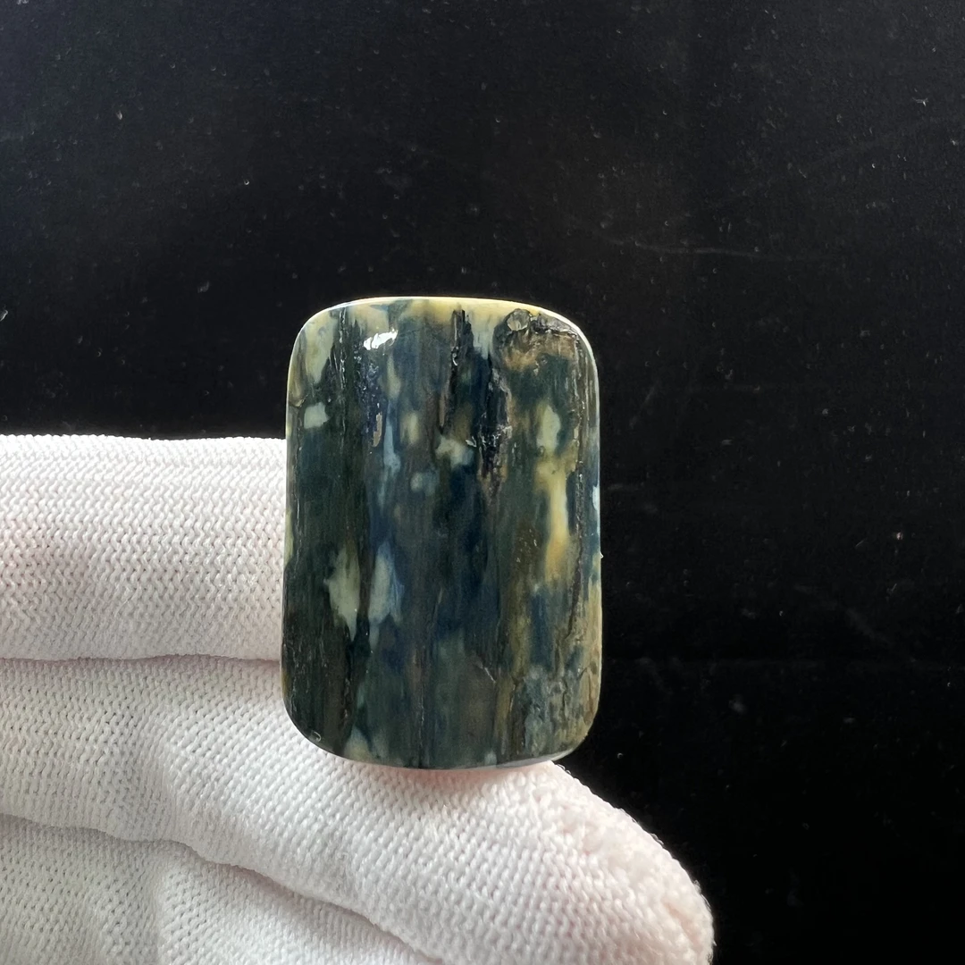 P4512天然猛犸牙 肥皂 无事牌 22*33*7mm支持鉴定 假一罚四