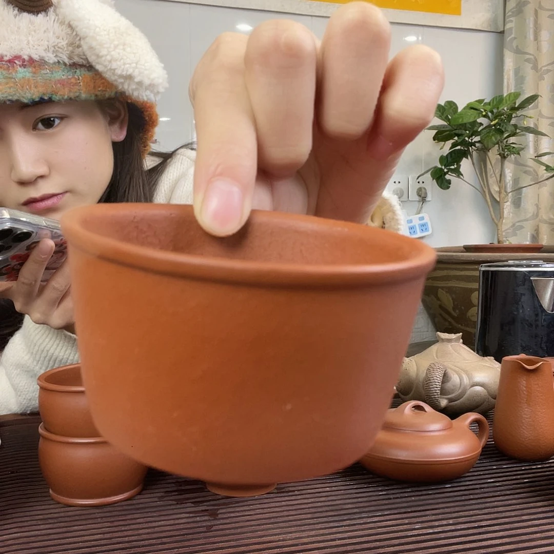 紫砂茶壶东****人赵庄朱泥主人杯