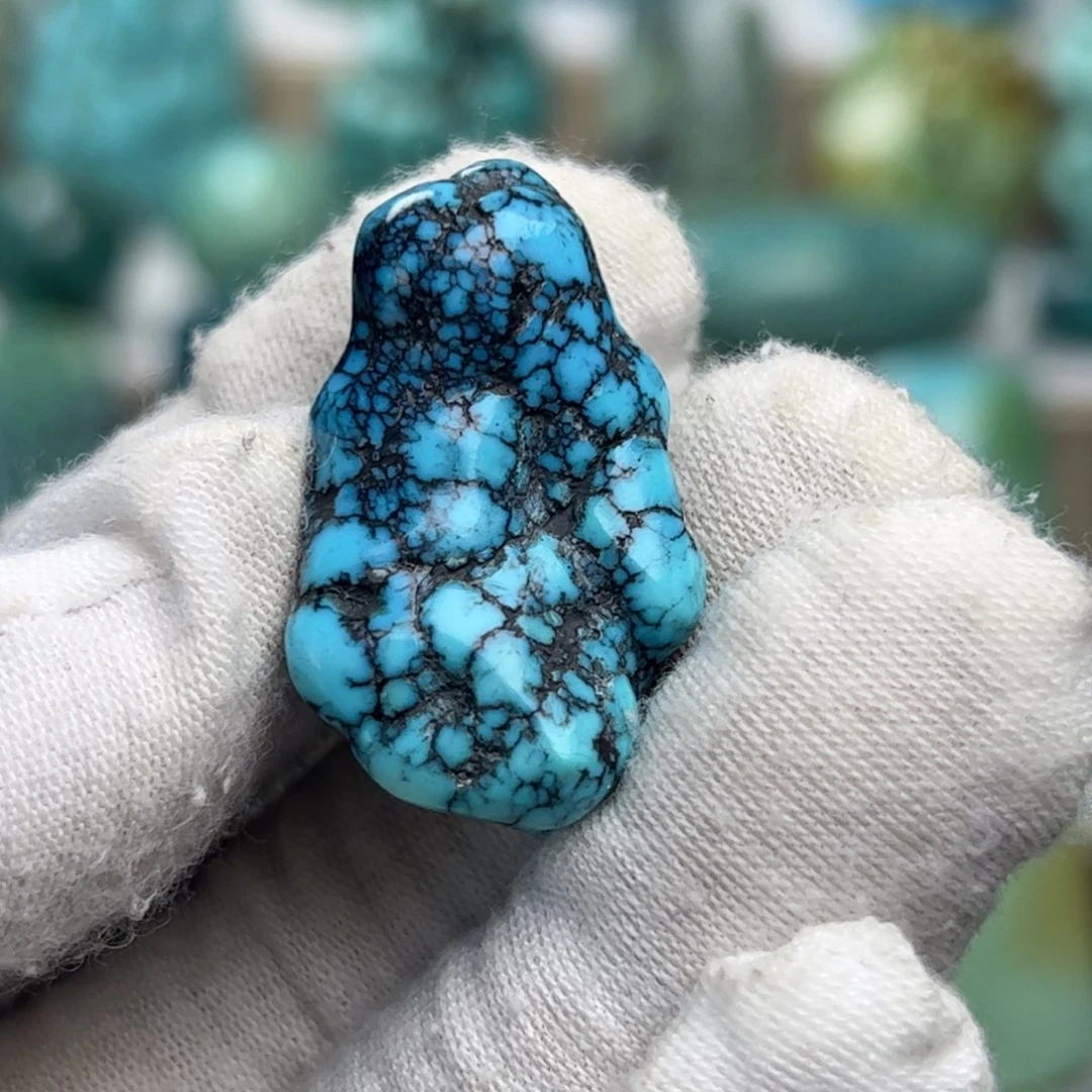 绿松石银S925镶嵌珠宝奇石