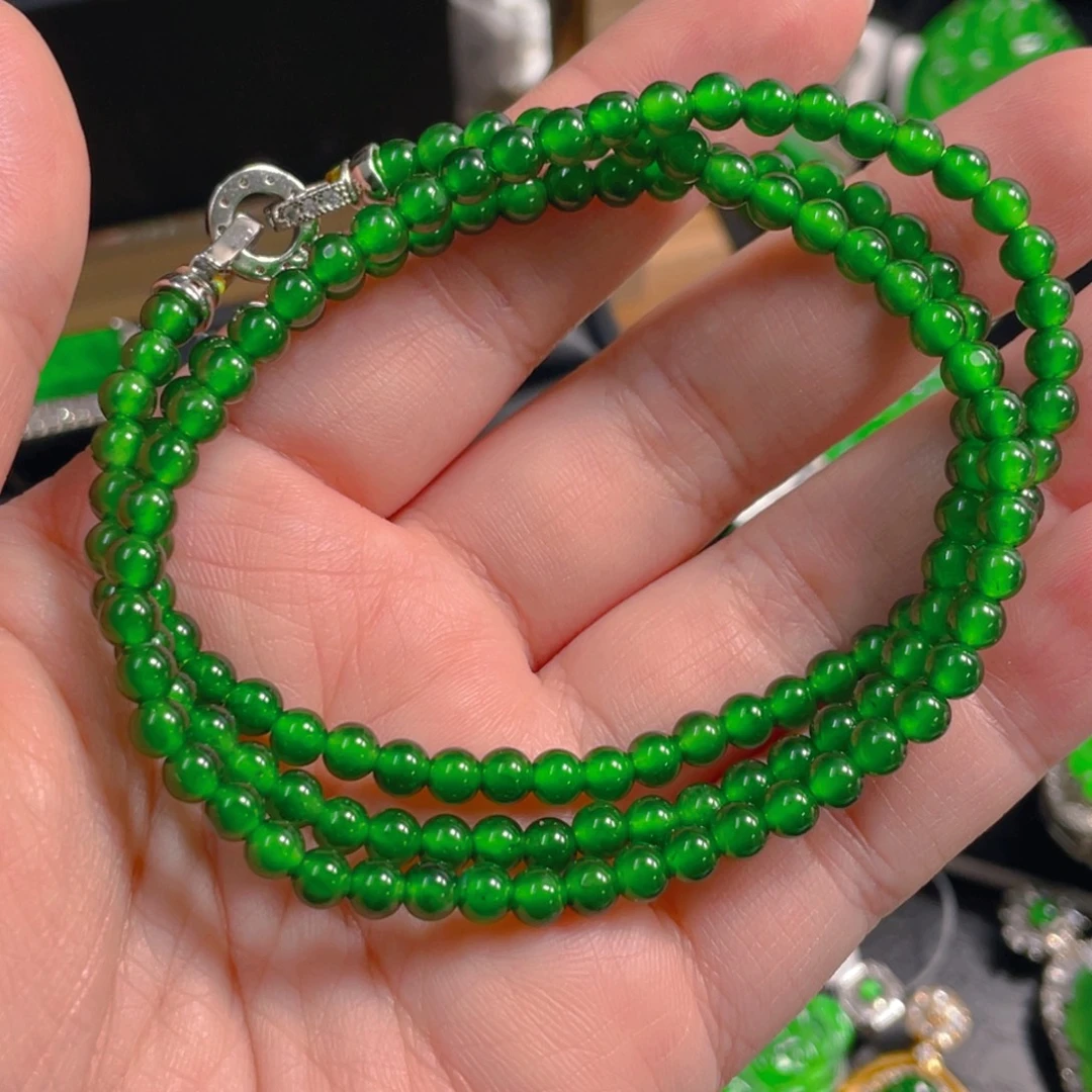 翡翠银S925镶嵌吊坠(不含链)