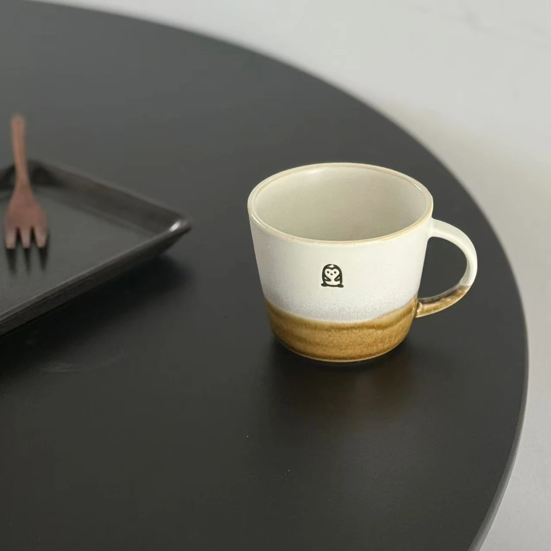 b31 简约陶瓷水杯窑变麻点咖啡杯做旧设计款杯 微瑕 凑满20发货