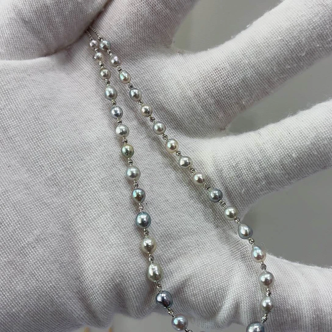 海水珍珠颈饰18K金镶嵌