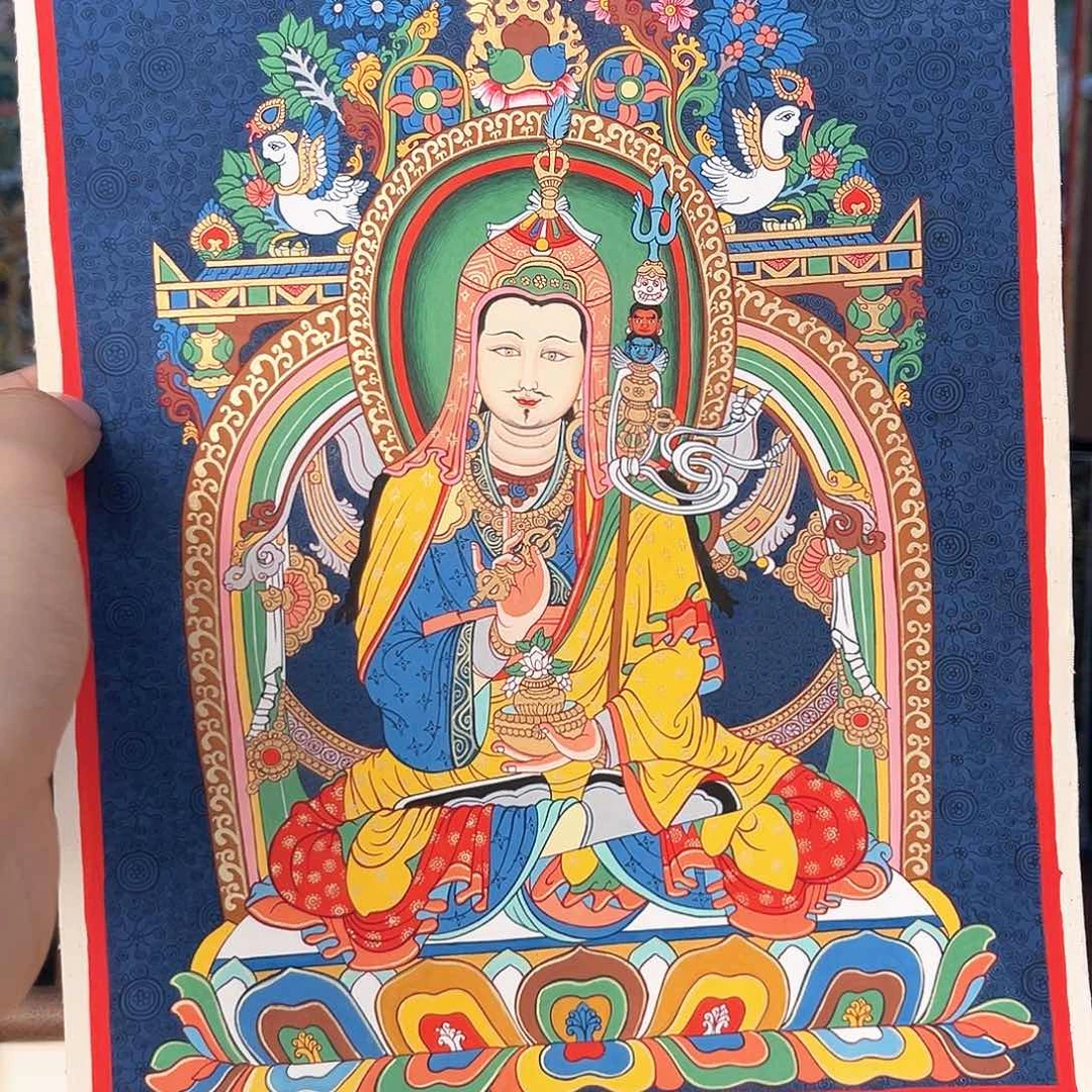 吊坠哦**的【西藏】莲师25/20带框桌摆