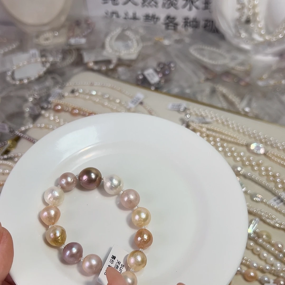 设计款珠宝合金淡水珍珠