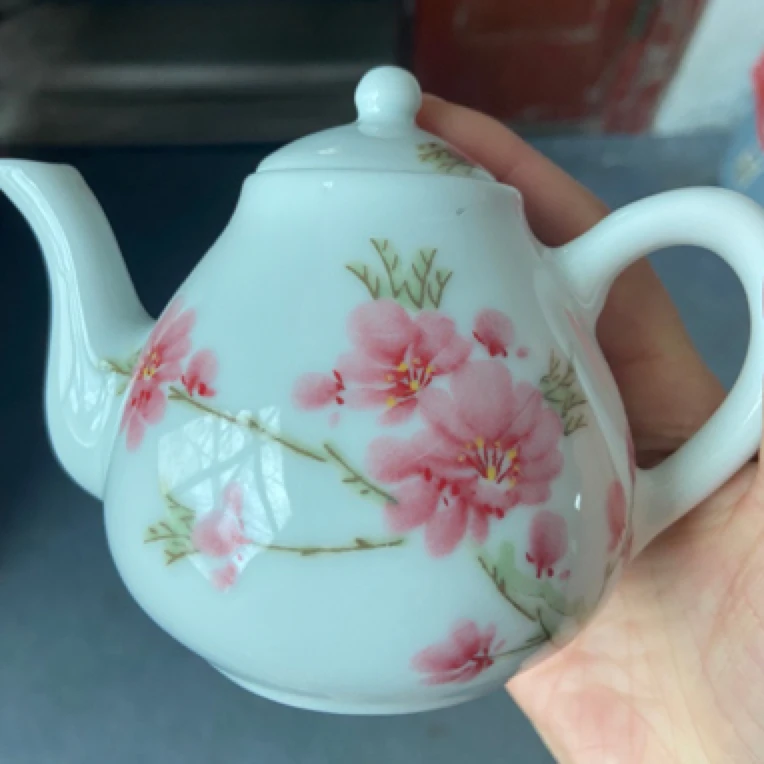 粉彩。    茶壶好看