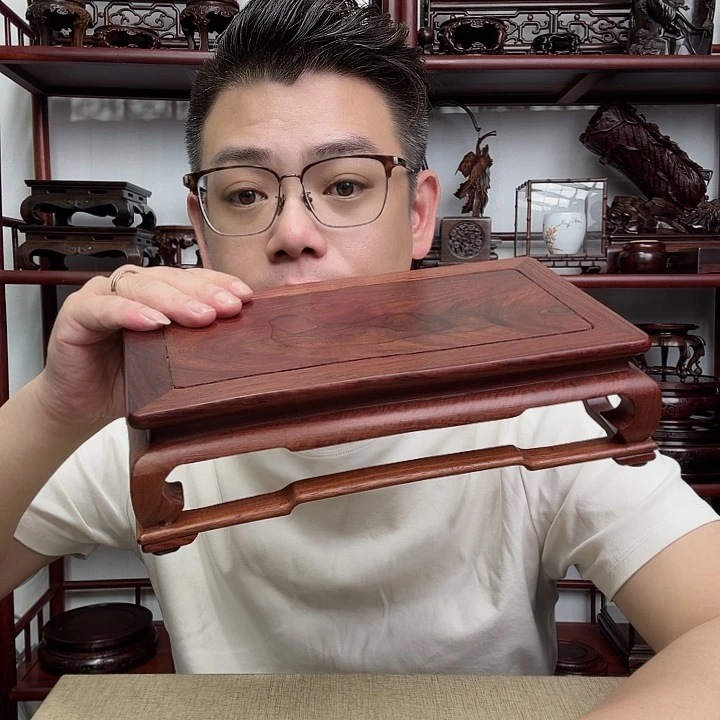 红酸枝工艺品底座