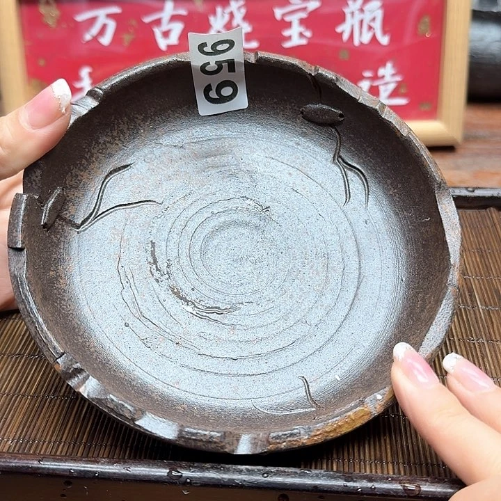 纯手工制作粗陶茶具