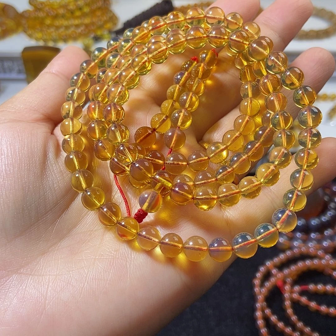 未镶嵌颈饰琥珀缅甸天然琥珀项链