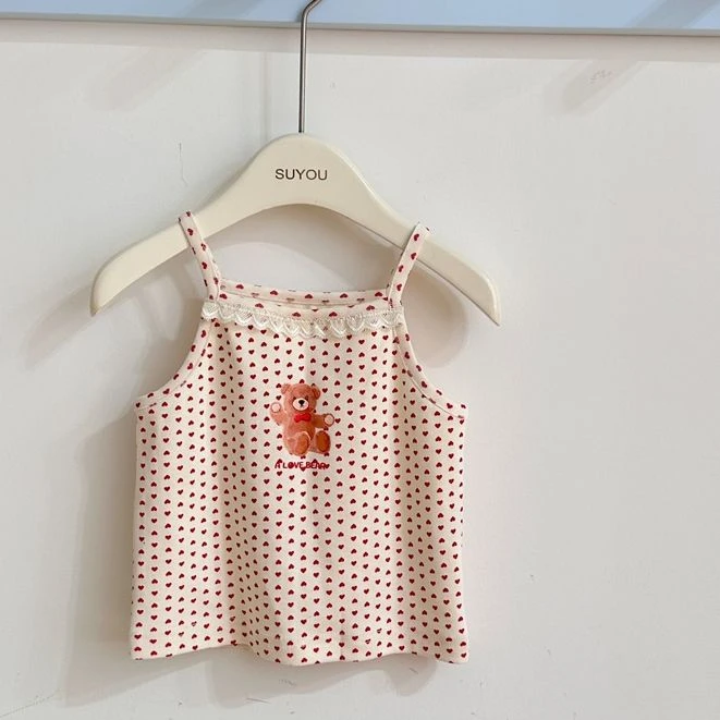苏佑·25夏~小熊印花吊带662232