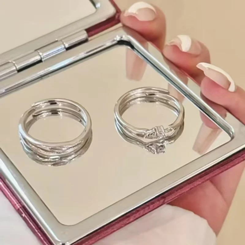 戒指 玫瑰物语情侣对戒小众轻奢纪念日礼物