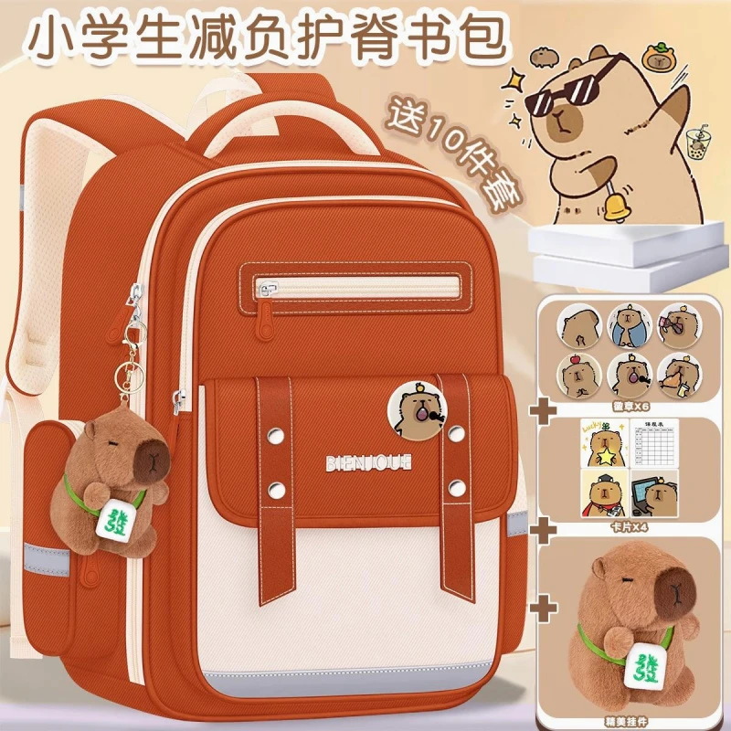 小学生三到六女童书包超轻大容量女生一年级儿女生防水大容量书包