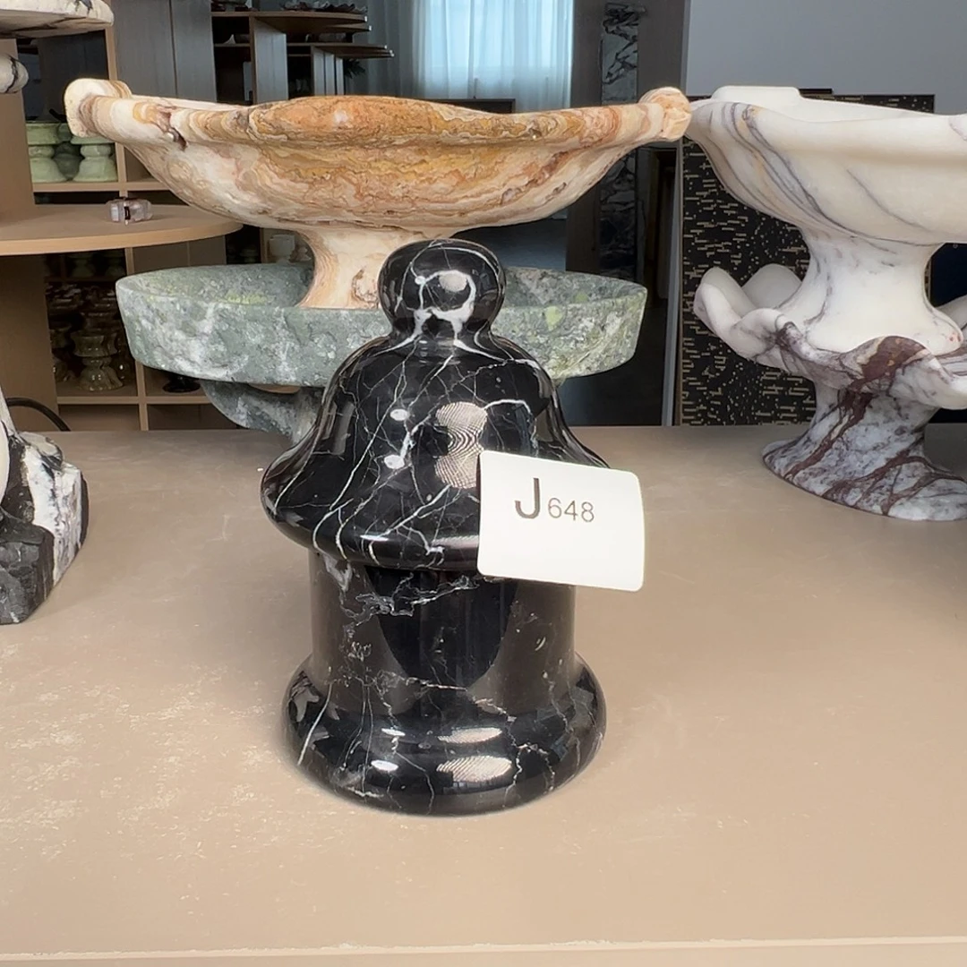 石材J648宝黑储物罐