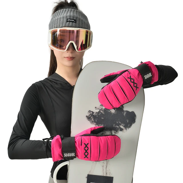 XXXsnow单板滑雪手套内置护腕女款Kevlar刻滑手套护掌3L防水五指