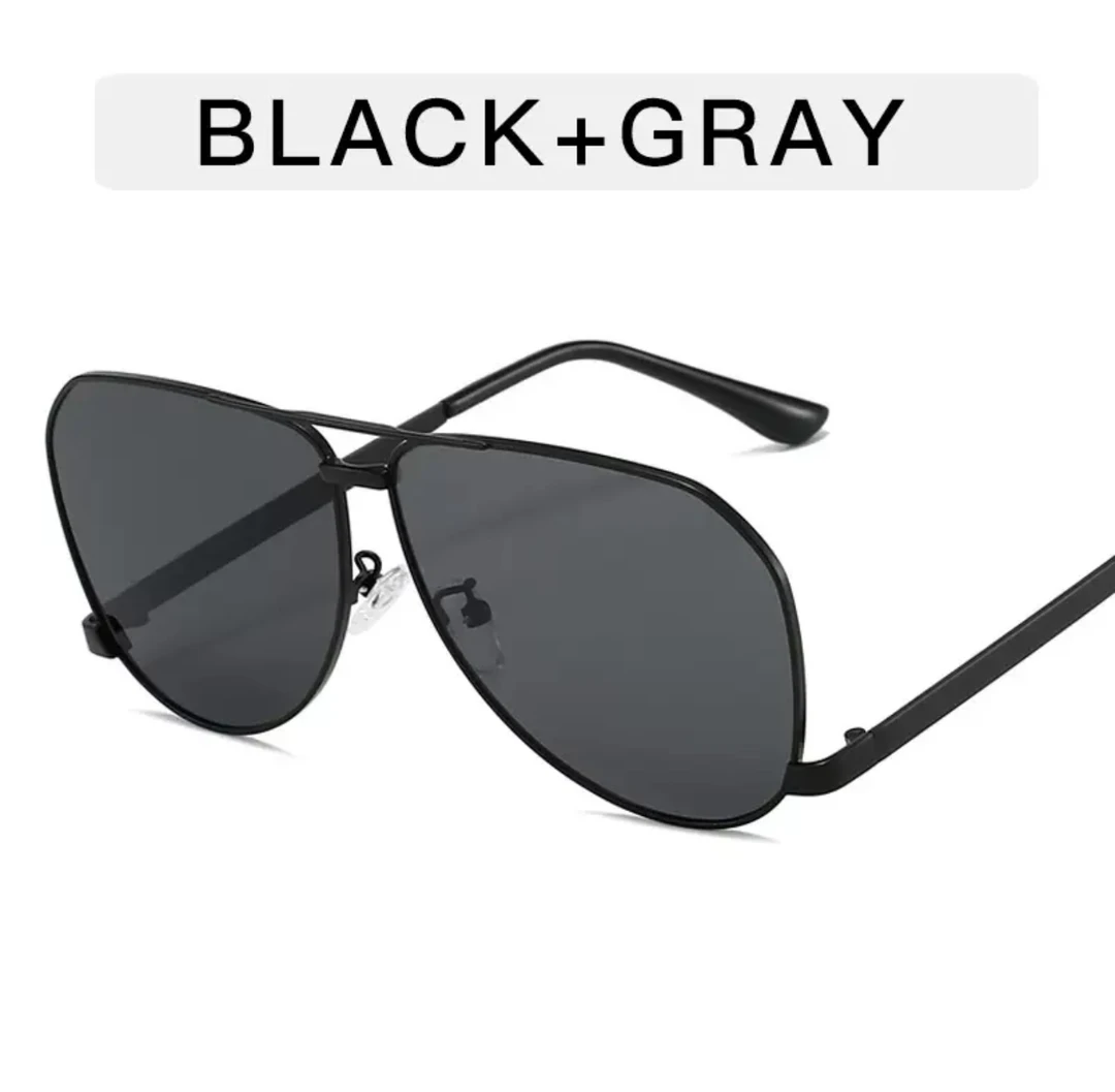 KIKI【搭配墨镜】新款金属太阳眼镜欧美复古飞行员大框墨镜31158