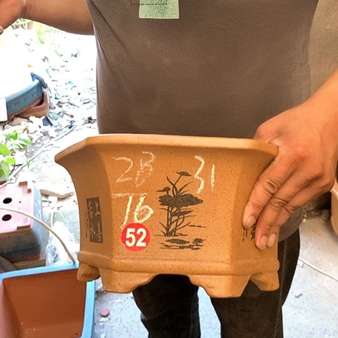 紫砂花盆手工制作