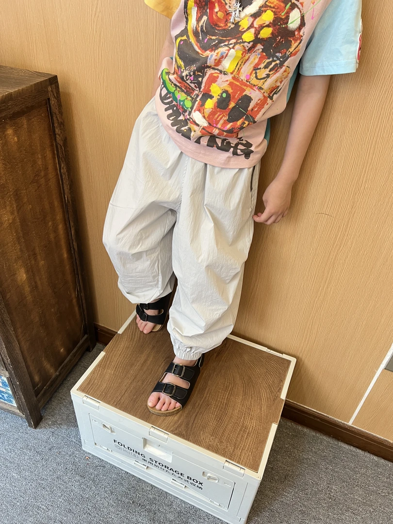 令佳潮牌夏季男童洋气宽松薄款休闲裤小童防蚊裤2797宝宝长裤童装