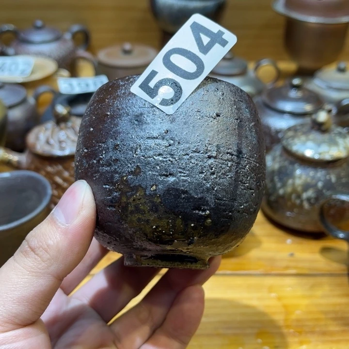手工制作柴烧茶杯504