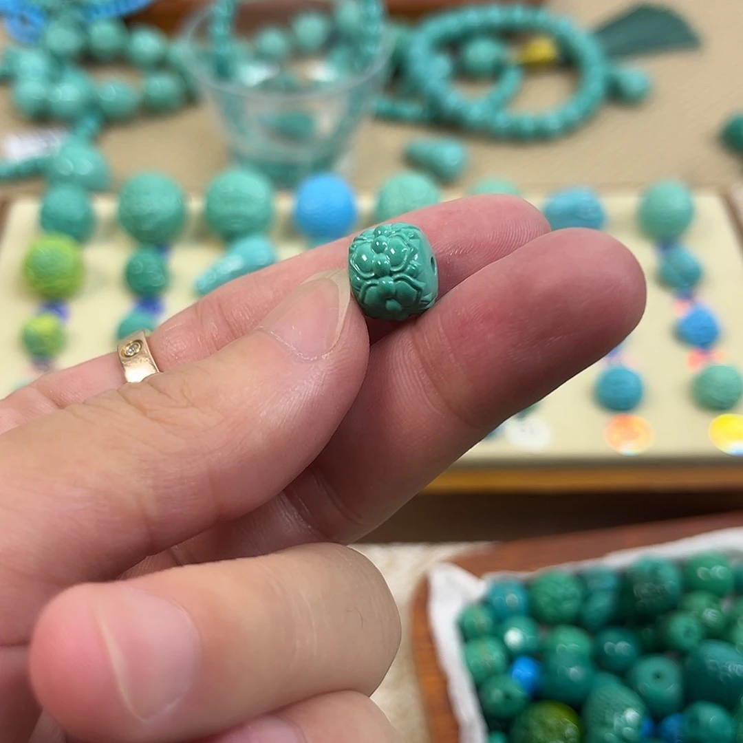 手工雕刻配饰配珠手串尺寸11