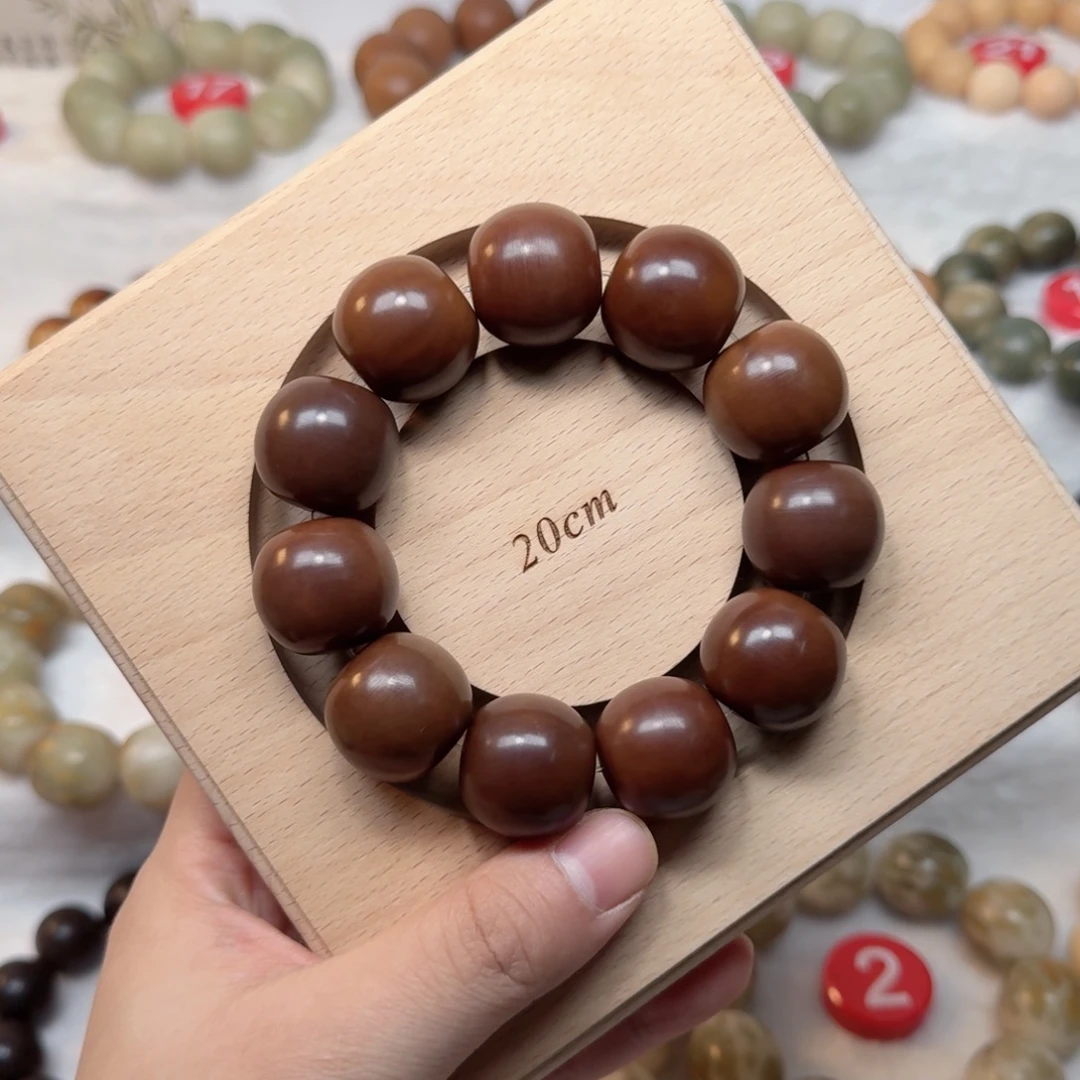 吊坠白玉菩提卡23手工干磨巧克力