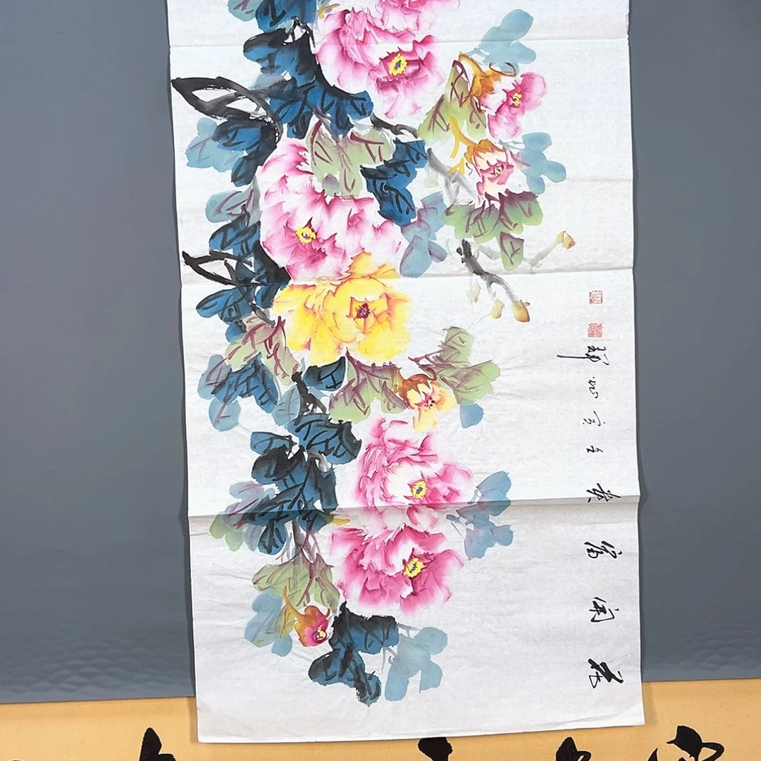 国画028 花鸟和蝴蝶都在这里