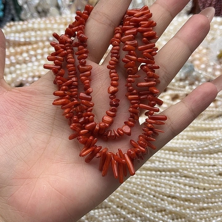 玛瑙/玉髓未镶嵌珠宝半成品一条三姑娘原枝项链
