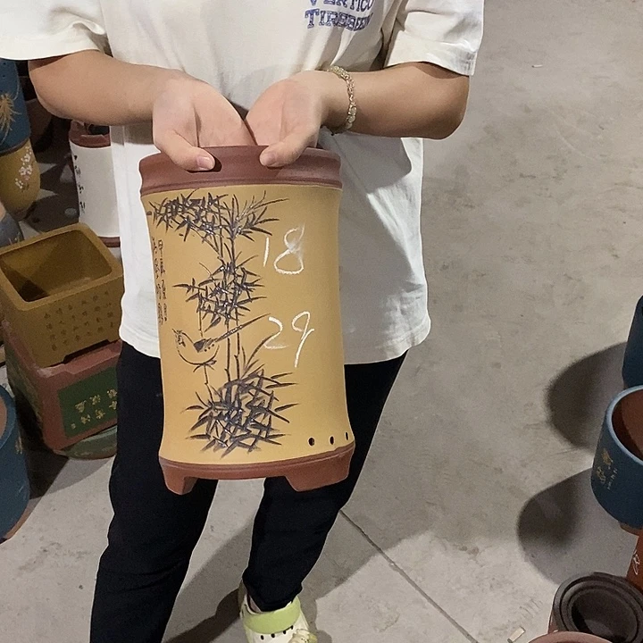 紫砂花盆紫砂花盆