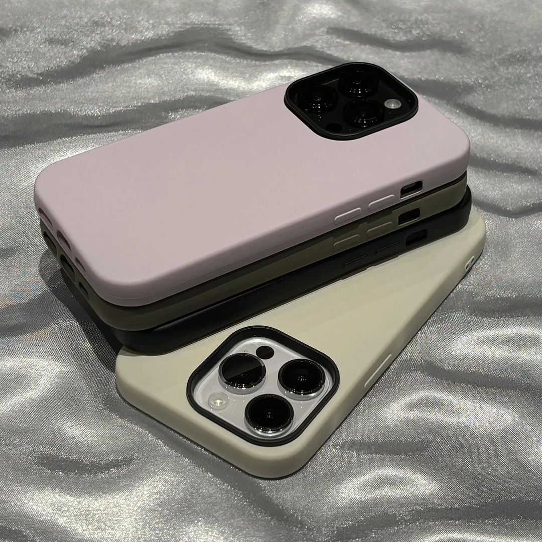 适用苹果17/16promax手机壳高级磨砂15pro防指纹14pro纯色简约