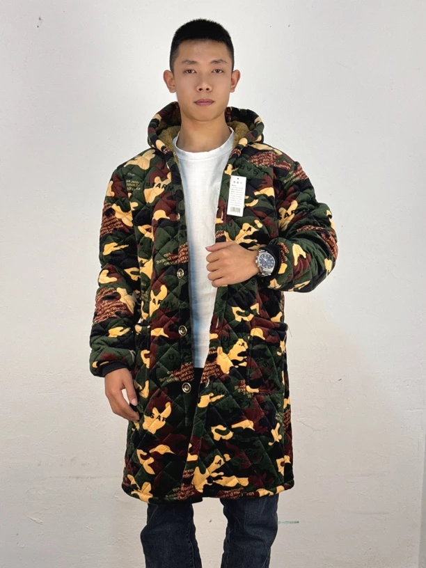 （男士加厚迷彩）罩衣加绒加厚四川省服大码耐磨耐脏外套