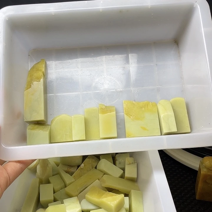 青田石印石青田石9方
