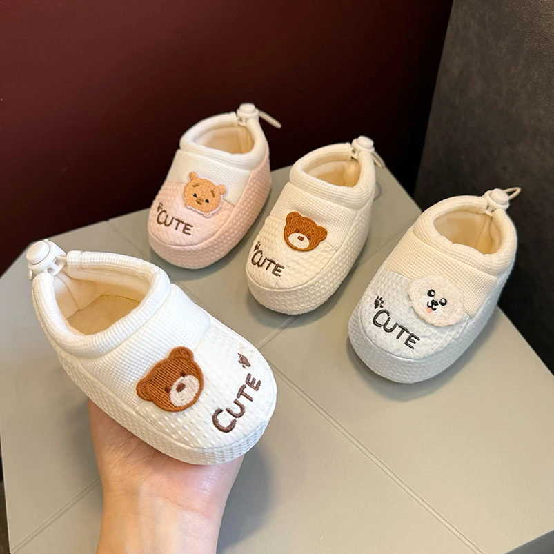 春秋季婴幼儿布底鞋防滑6到12个月婴儿学步前鞋软底1岁宝宝不掉8