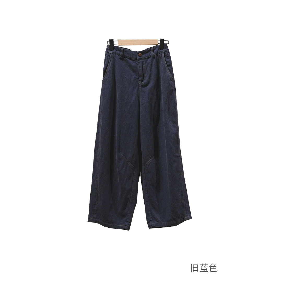 布衣分享 250116 原创设计春秋复古百搭棉麻直筒休闲裤宽松长裤