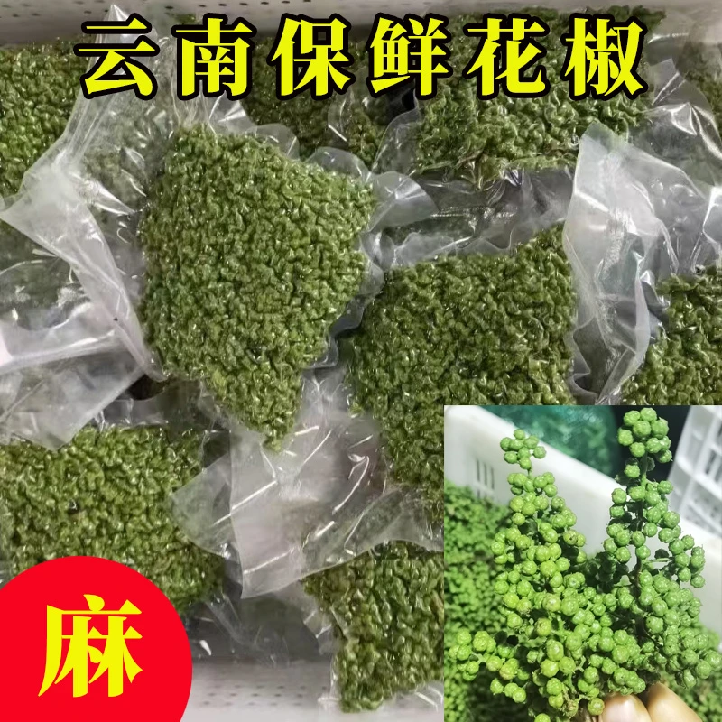 新货云南新鲜青花椒冷冻保鲜青麻鲜香特麻家用包邮藤椒商用调味品