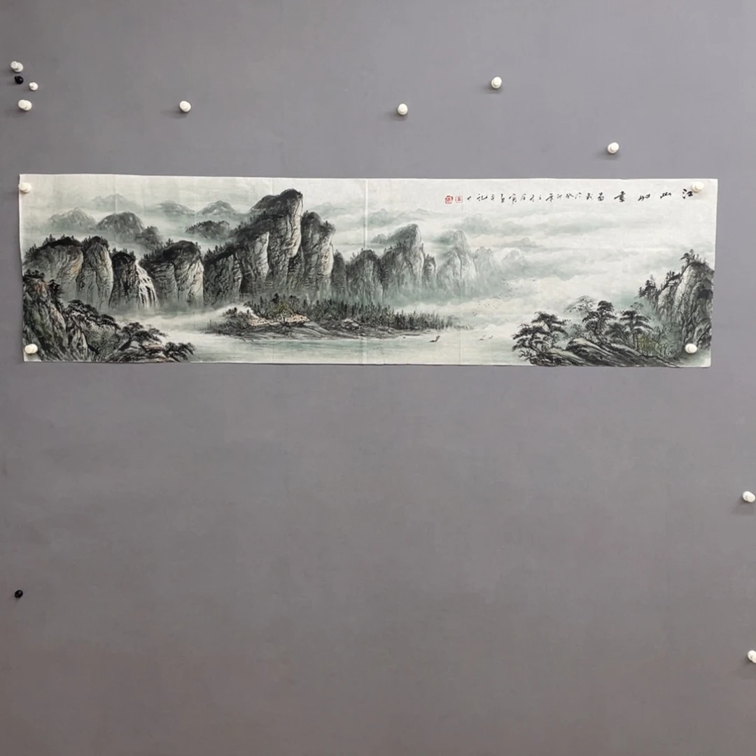 国画艺术家真人手绘