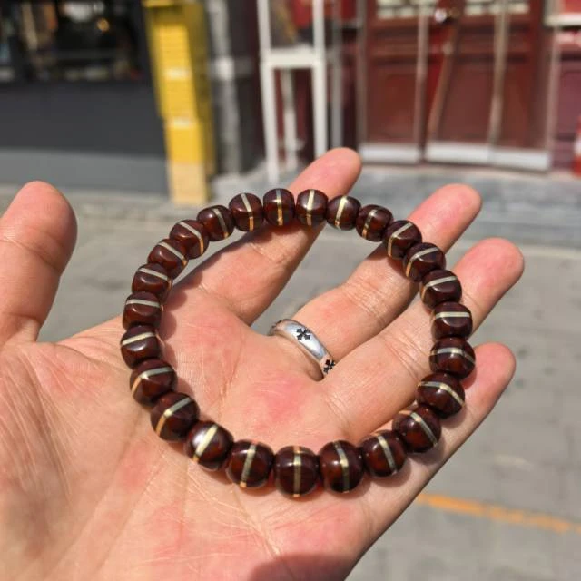 【地主专属】16 G92452-紫金鼠玉化六方单圈手串-多样性发其一-10mm
