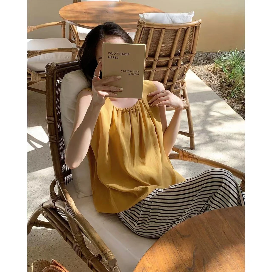 【A01-A100】】法式复古港风娃娃领碎花上衣衬衫女泡泡袖甜美