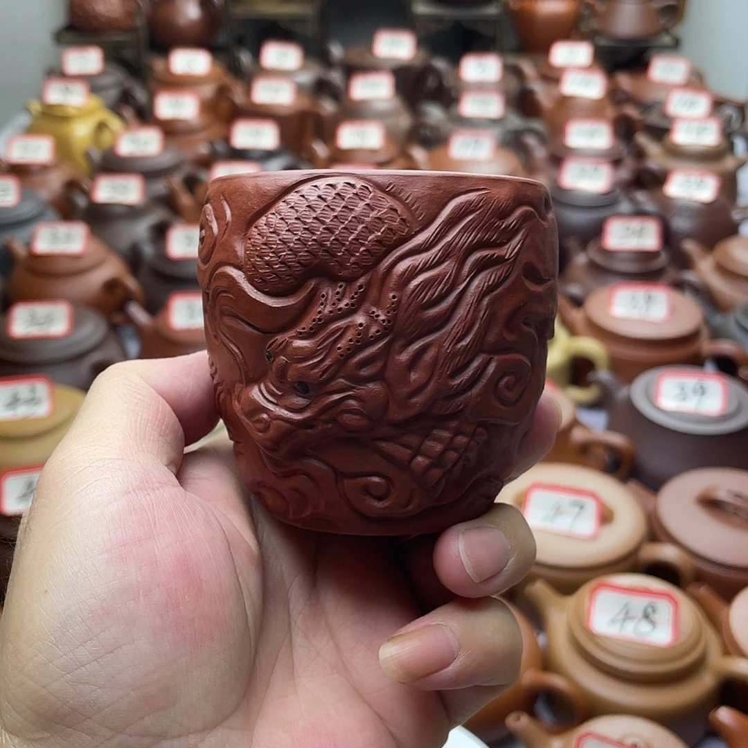紫砂壶宜兴紫砂半手工