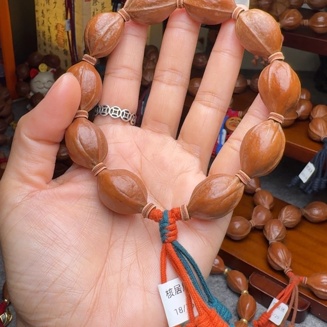 橄榄核手串18/26短圆 老核原皮梅林铁核