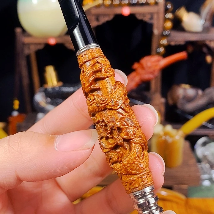 高端定制金丝楠烟嘴