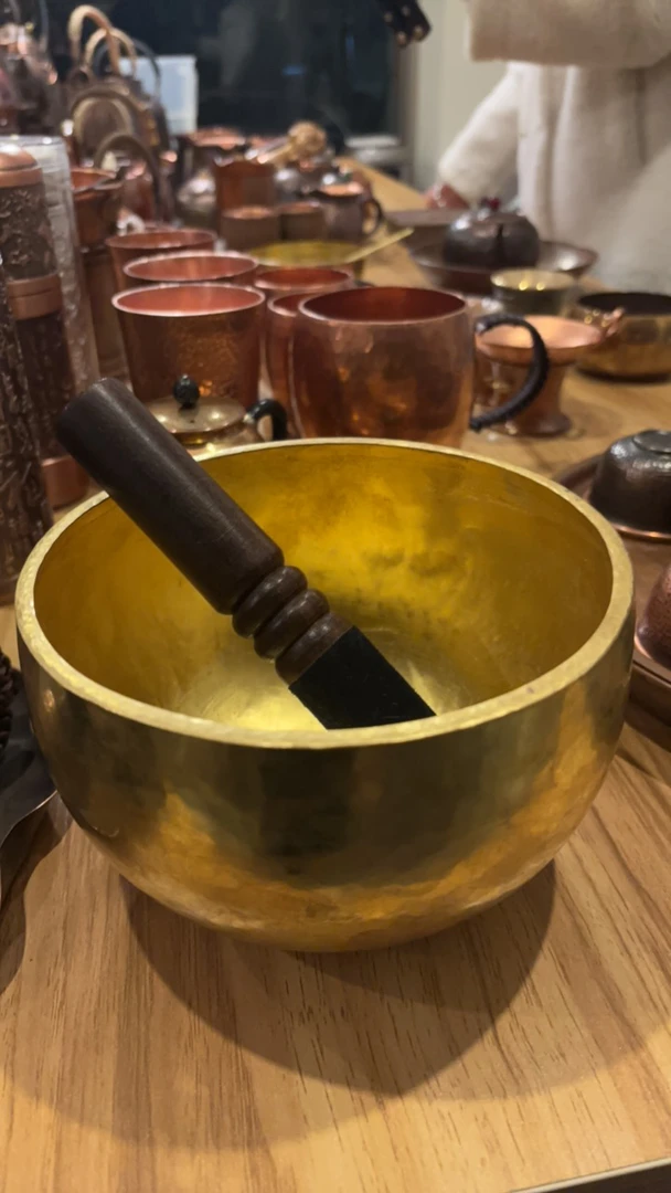 纯黄铜手工制作黄铜盆